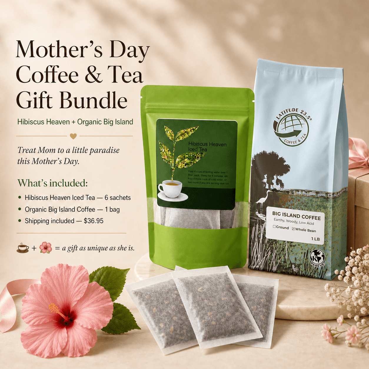 Mother's Day Gift Bundle – Hibiscus Heaven + Organic Big Island