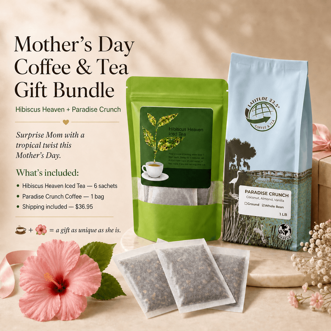 Mother's Day Gift Bundle – Hibiscus Heaven + Paradise Crunch